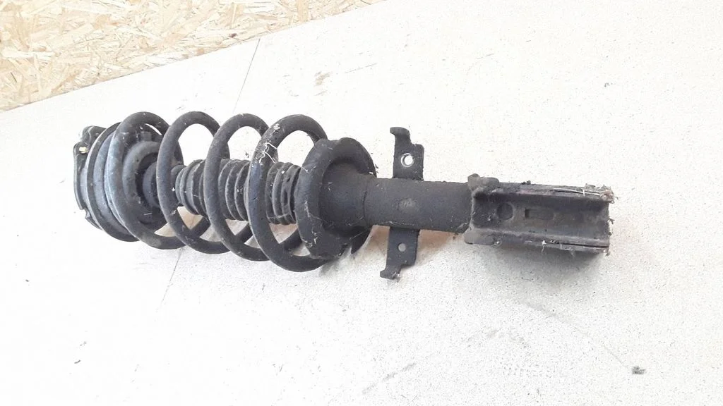 Front shock absorber with coil spring
