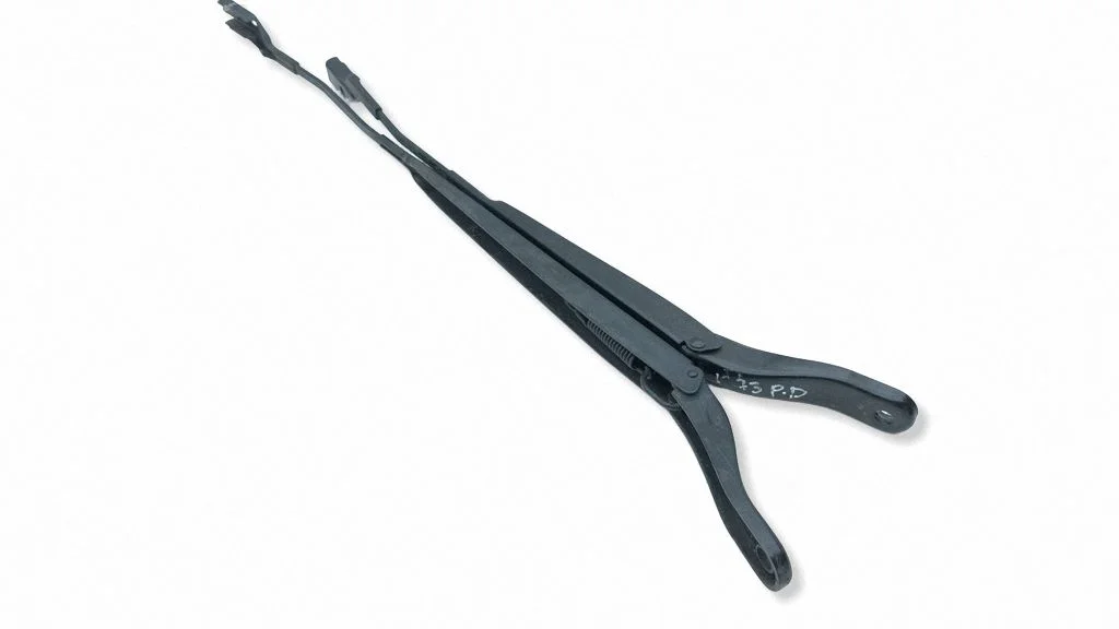 Front wiper blade arm