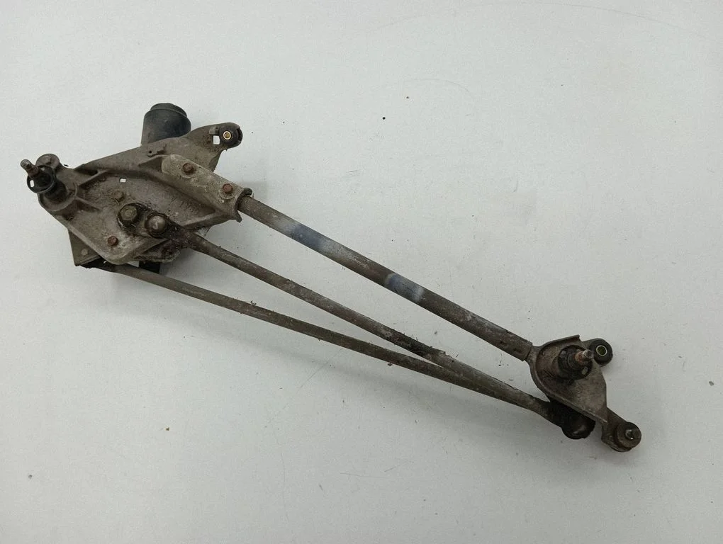 Front wiper linkage and motor