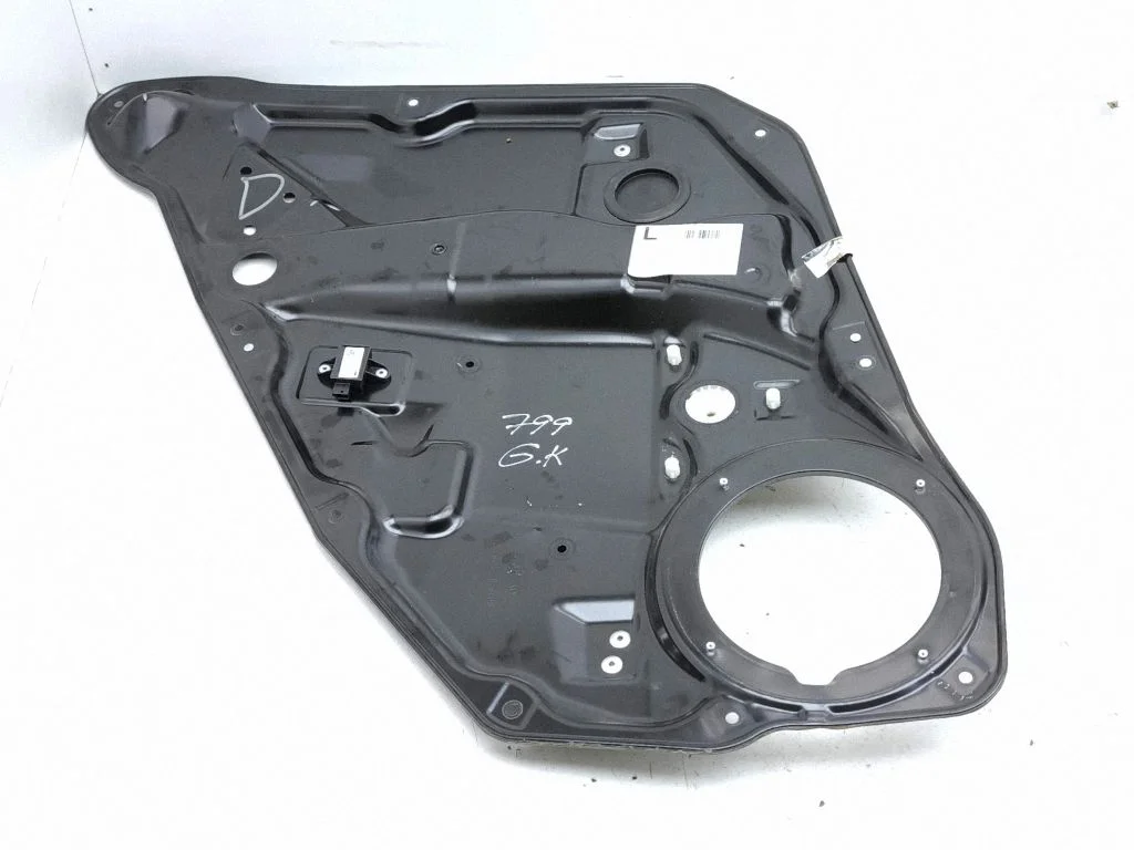 Rear window lifting mechanism without motor – left