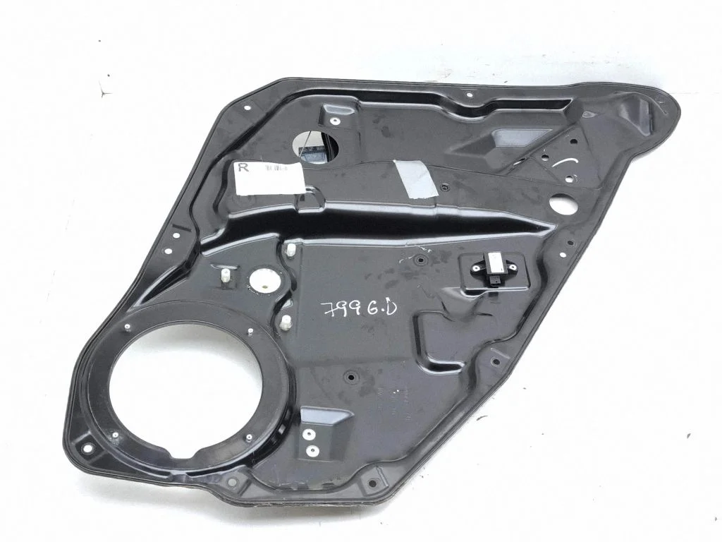Rear window lifting mechanism without motor – right
