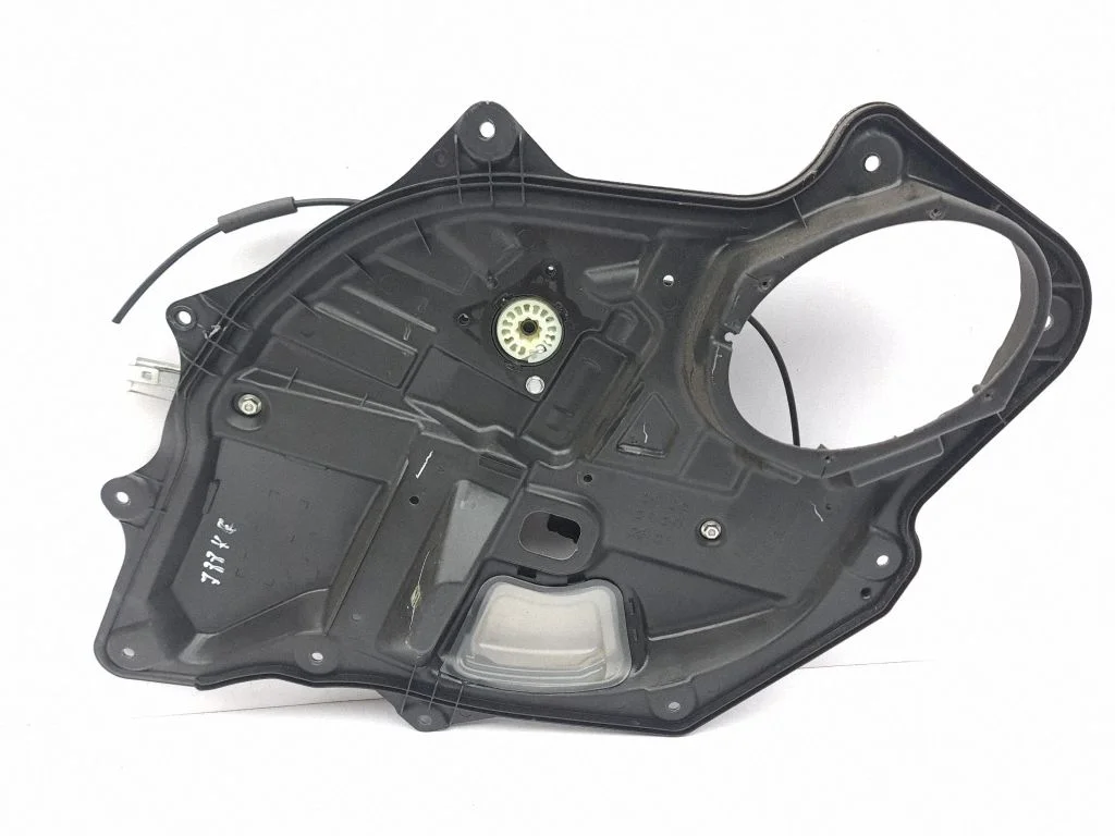 Rear window lifting mechanism without motor – left