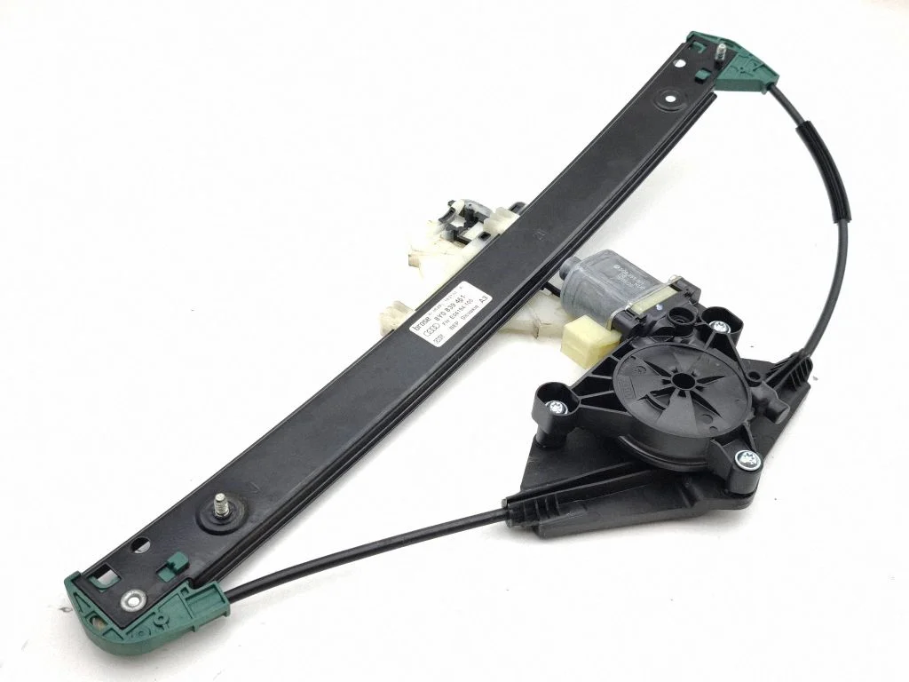 Rear door window regulator with motor 8Y0839461