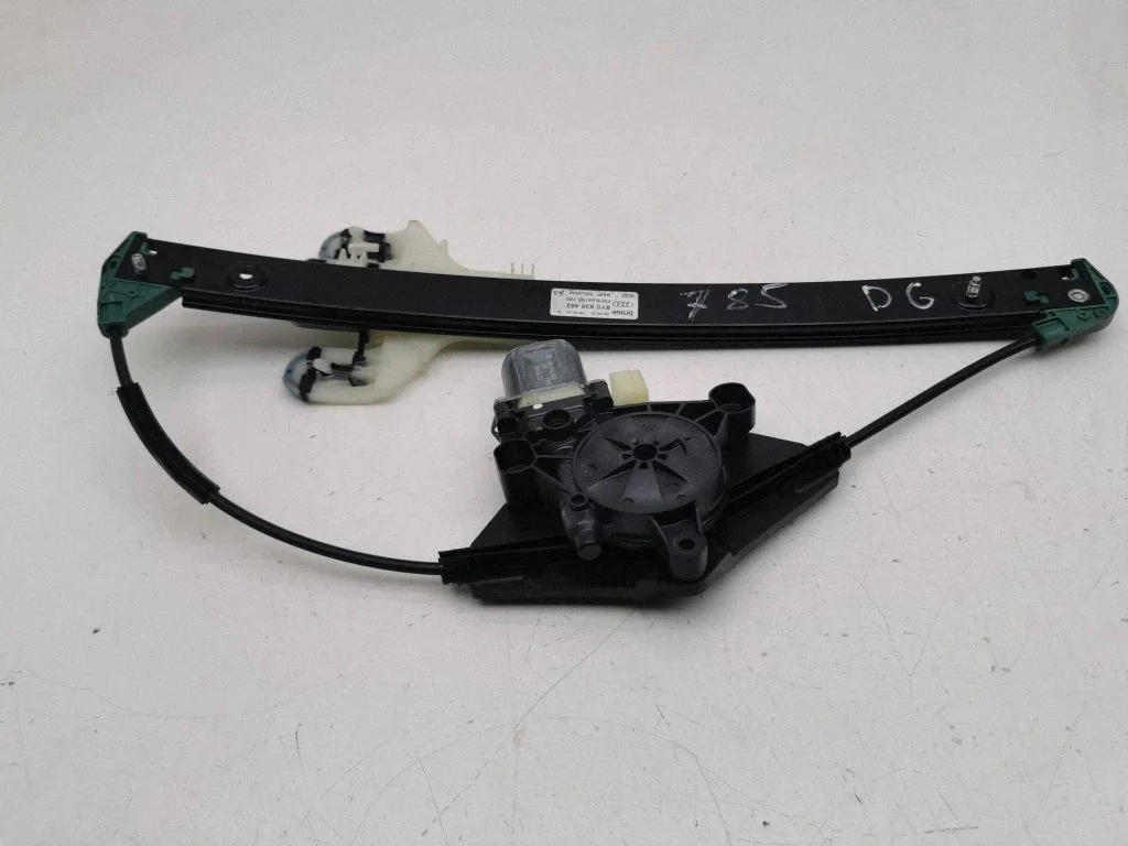 Rear door window regulator with motor 8Y0839462
