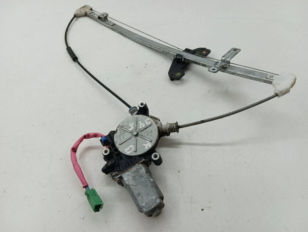 Rear door window regulator with motor – left