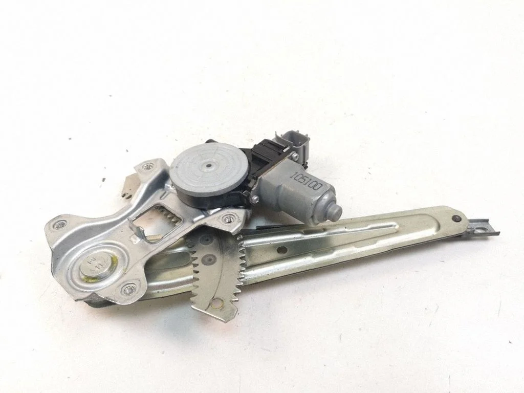 Rear door window regulator with motor – left