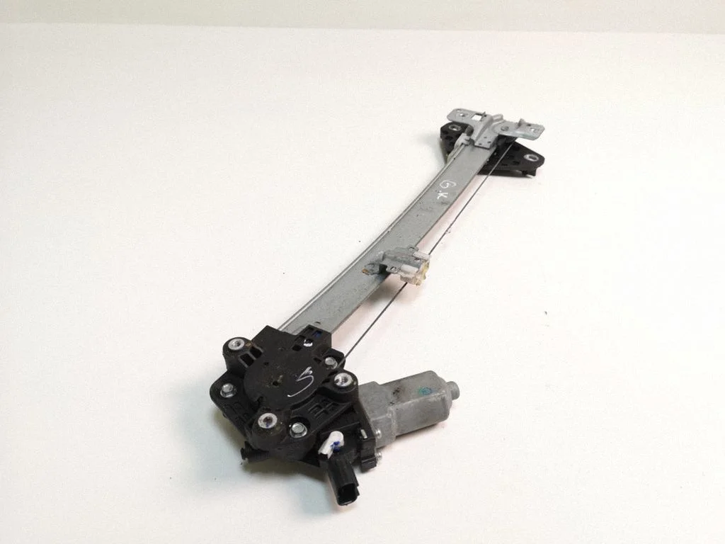 Rear door window regulator with motor – left