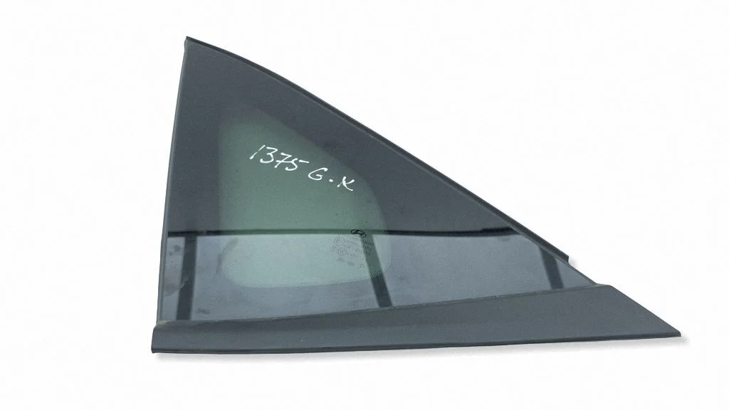 Rear vent window glass – left