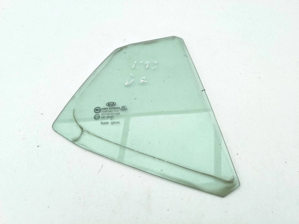 Rear vent window glass – right