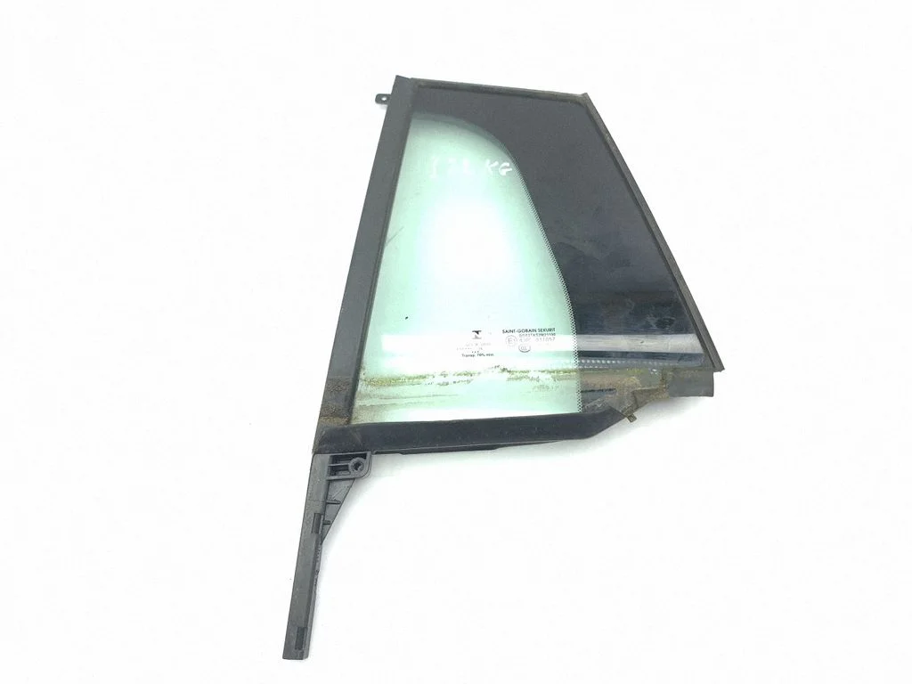 Rear vent window glass – left