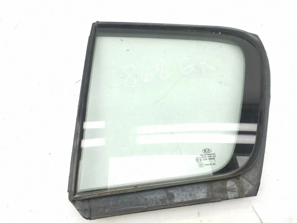 Rear vent window glass – left