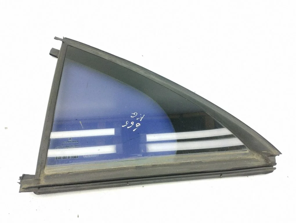Rear vent window glass – left