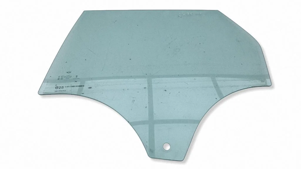 Rear door window glass – left