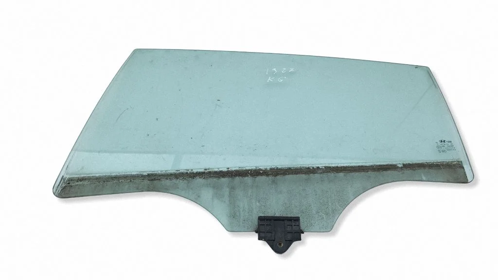 Rear door window glass – left