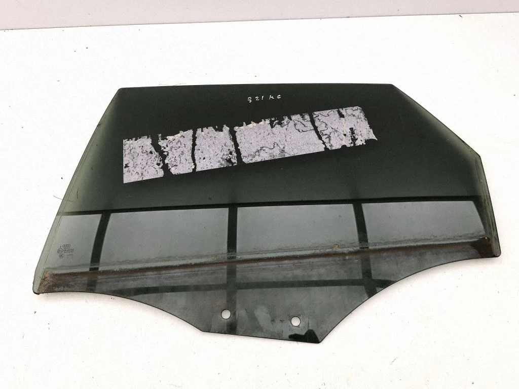 Rear door window glass – left