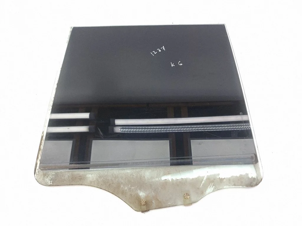 Rear door window glass – left