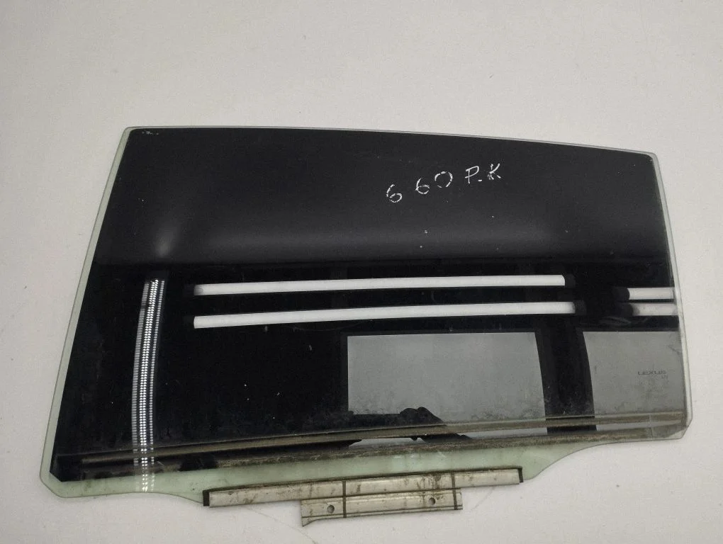 Rear door window glass – left