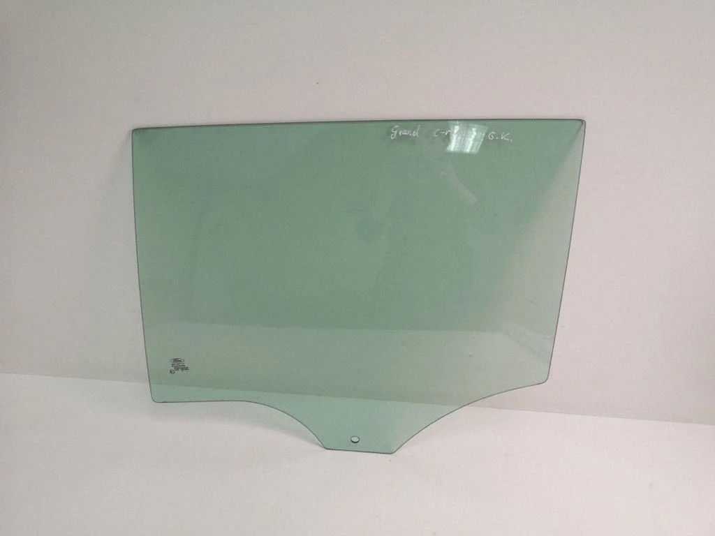 Rear door window glass – left
