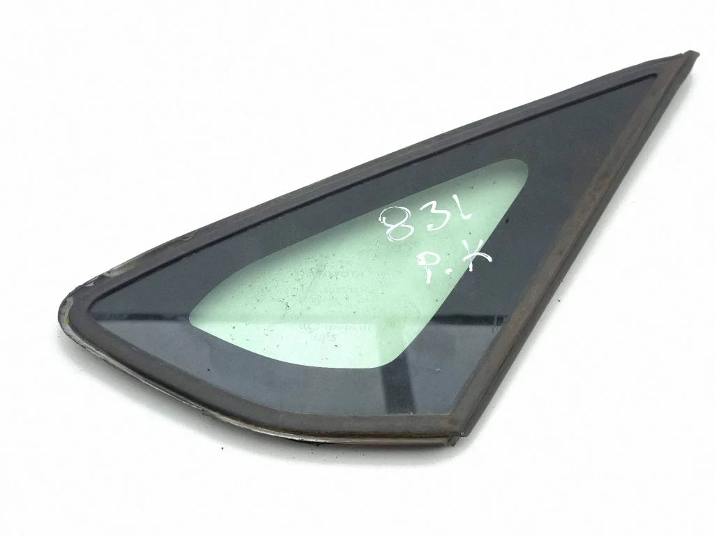Front door vent window glass four-door – left