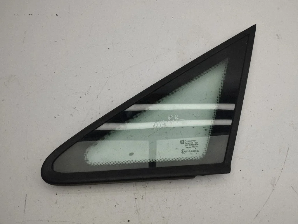 Front door vent window glass four-door – left