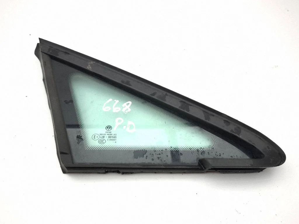 Front door vent window glass four-door – right