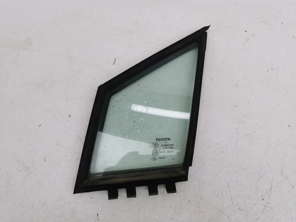 Front door vent window glass four-door – left