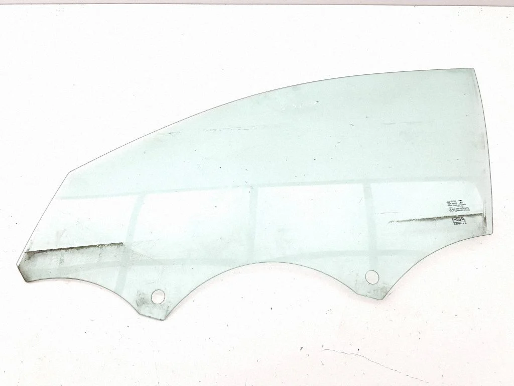 Front door window glass four-door – left