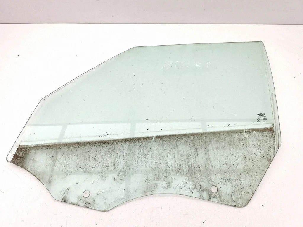 Front door window glass four-door – left