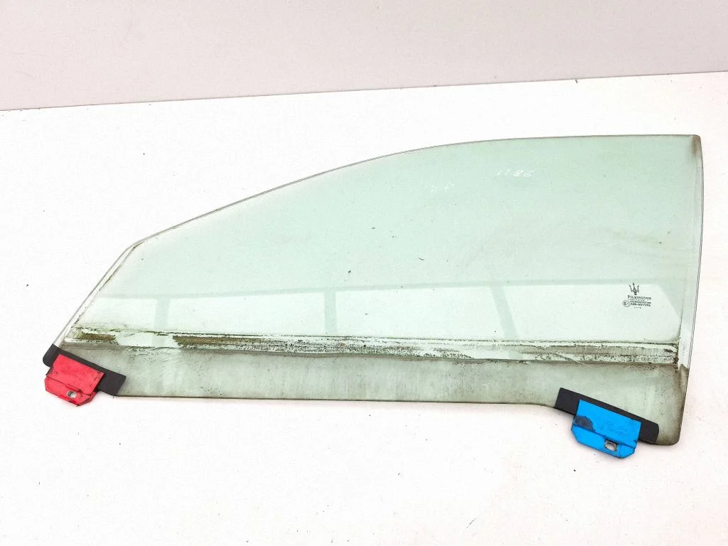 Front door window glass four-door – left