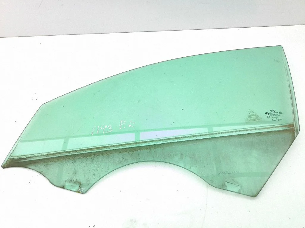 Front door window glass four-door – left