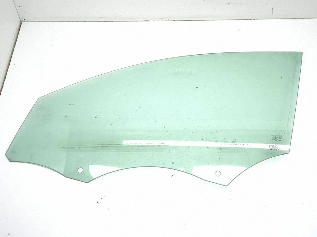 Front door window glass four-door – left