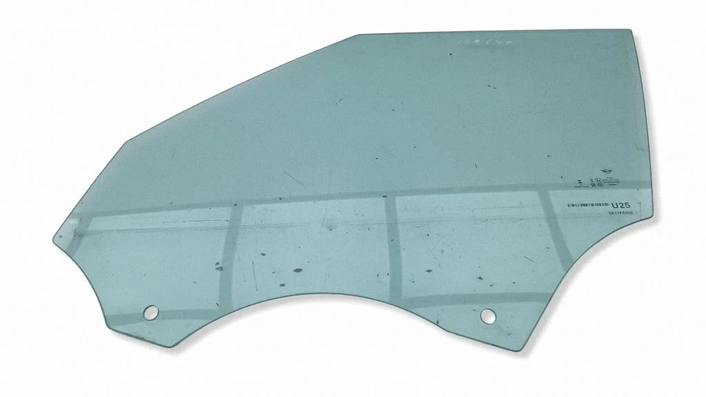 Front door window glass four-door – left