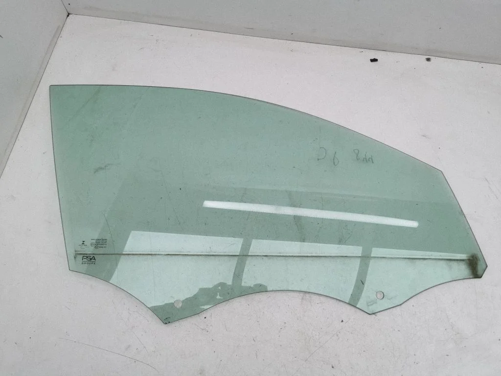 Front door window glass four-door – right