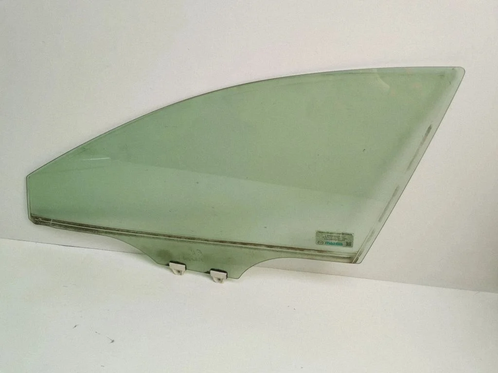 Front door window glass four-door – left