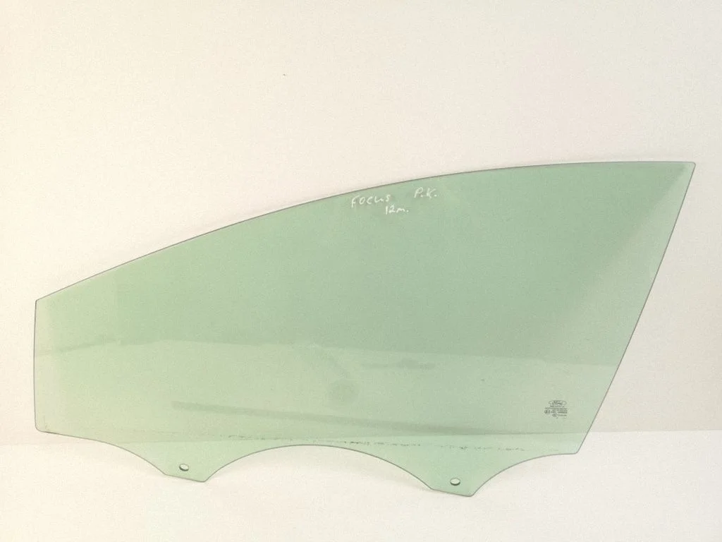 Front door window glass four-door – left