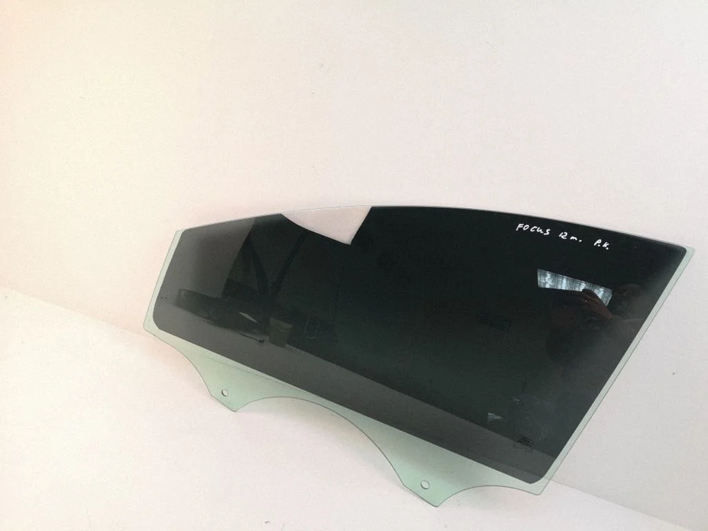 Front door window glass four-door – left
