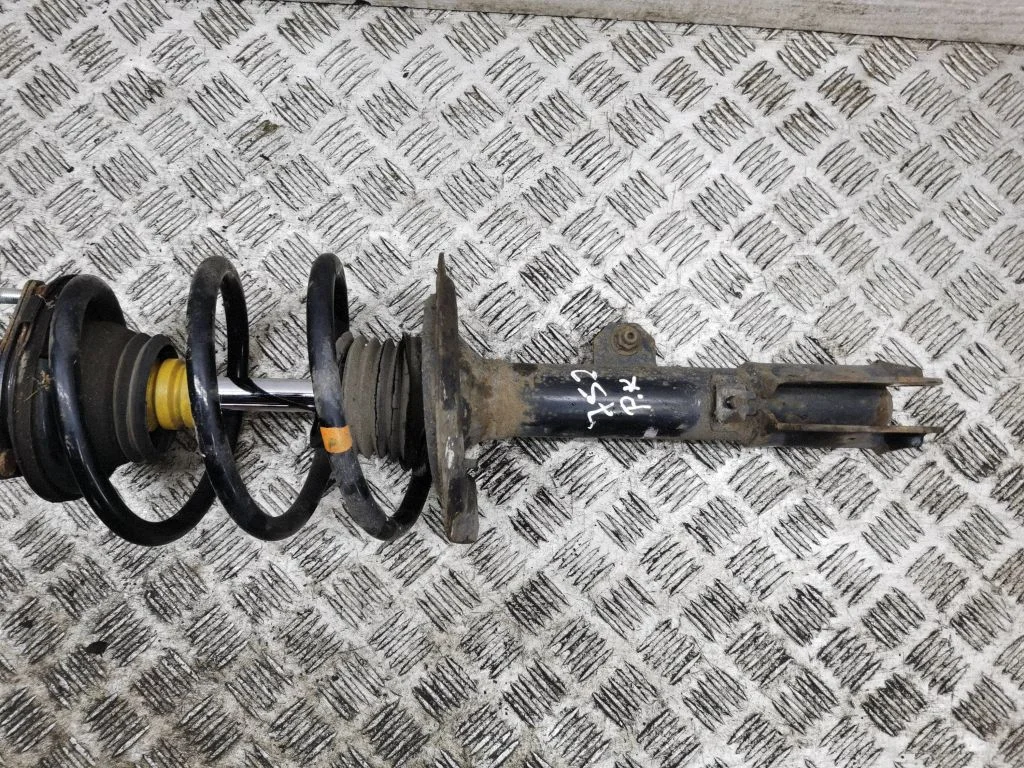 Front shock absorber with coil spring – left