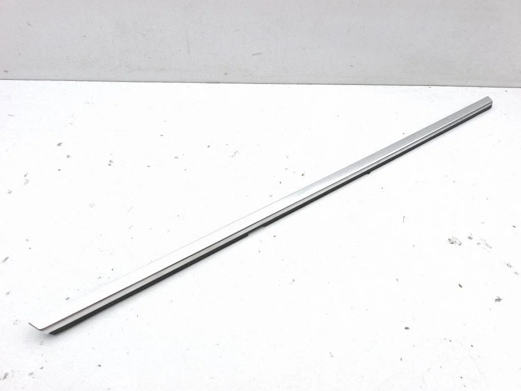 Rear door glass trim molding – left