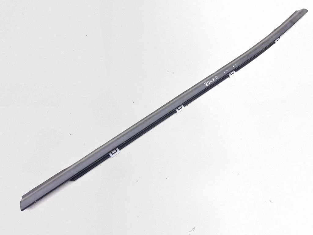 Rear door glass trim molding – left