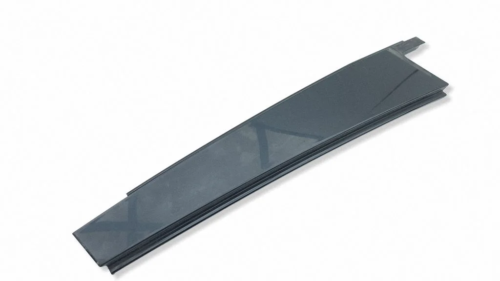 Rear door glass trim molding – left