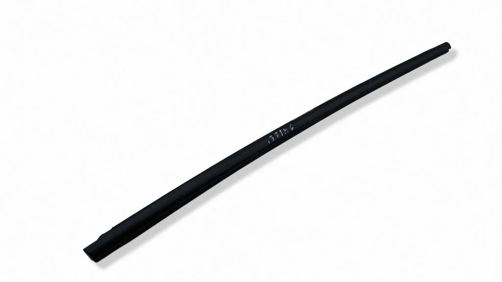 Rear door glass trim molding – left