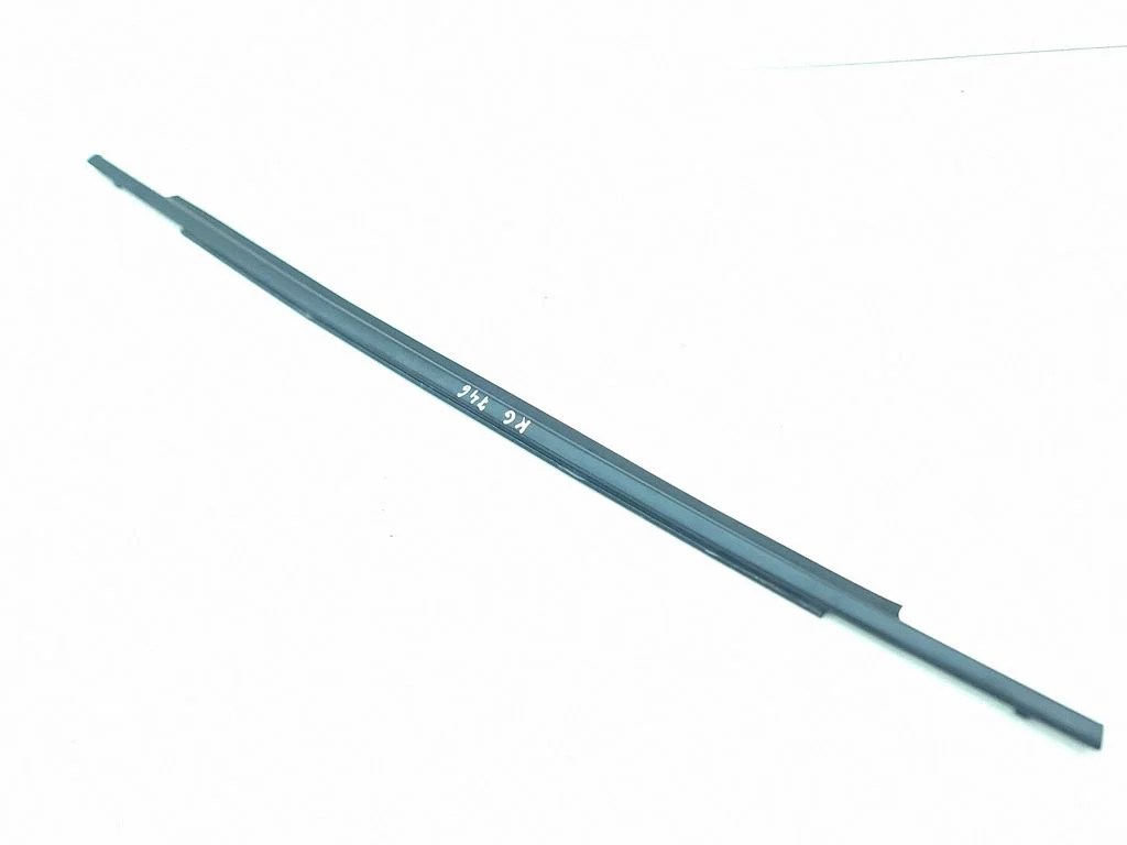 Rear door glass trim molding – left