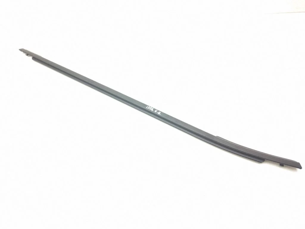 Rear door glass trim molding – left