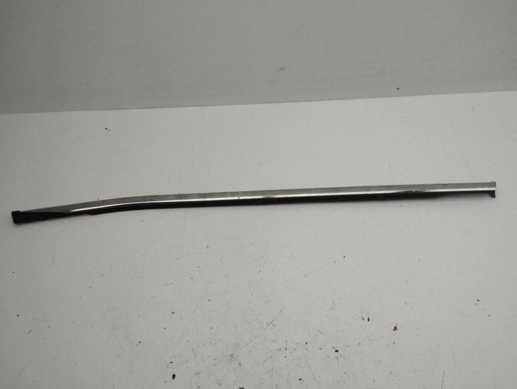Rear door glass trim molding – left