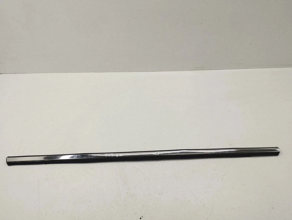 Rear door glass trim molding – left