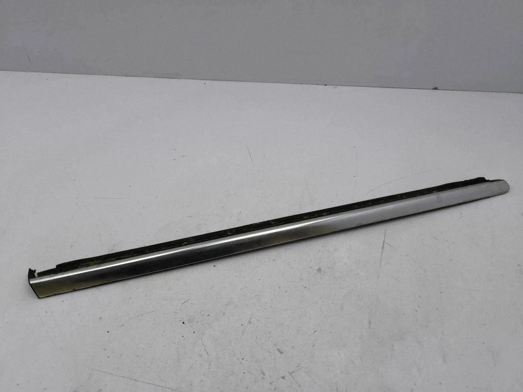 Rear door glass trim molding – left