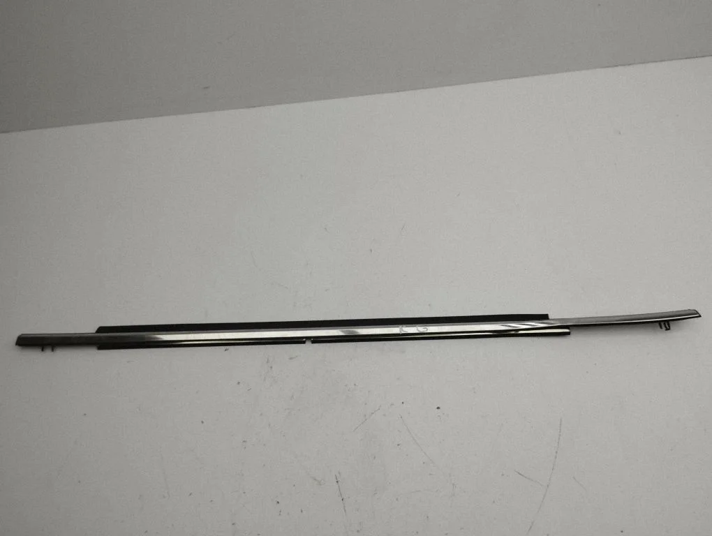 Rear door glass trim molding – left