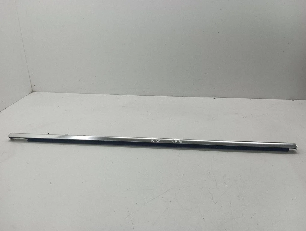 Rear door glass trim molding – left
