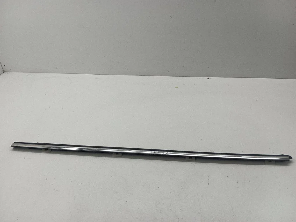 Rear door glass trim molding – left