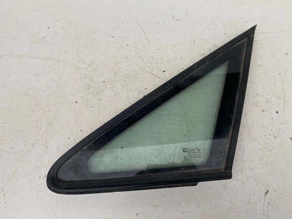 Front door vent window glass four-door – left